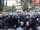 مظاهرة درعا بمشاركة نسائية 17-4-2011