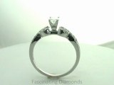 FDENS3008OVR NEW        Oval Shape Diamond Engagement Ring In Swirl Prong Setting