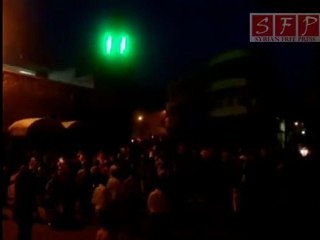 تجمع مقابل جامع كعب الأحبار لنصرة باب السباع 17-4-2011