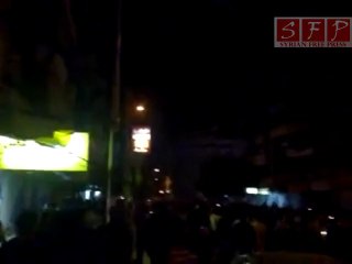 مظاهرة اللاذقية ليلا في 17-4-2011 و بدء إطلاق النار عليهم