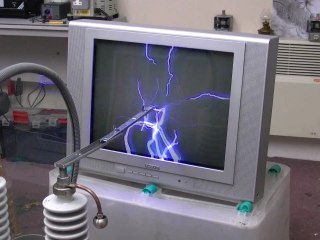 300,000 Volts On A Television