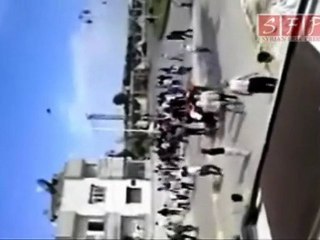 مظاهرة حماة 22-4-2011 مقطع جديد