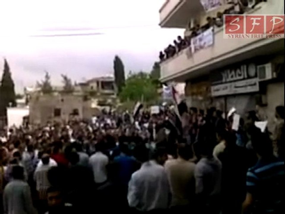 مظاهرة تلكلخ حمص 29-4-2011