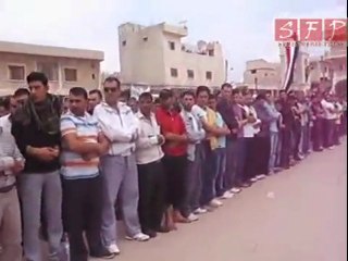 بنش إدلب في صلاة الجنازة على الشهداء 29-4-2011