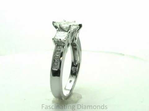 FDENS205MQR NEW Marquise Shape Three Stone Diamond Engagement Ring In Channel Setting