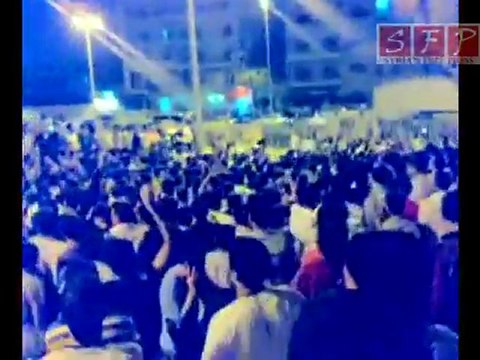 مظاهرات المدينة الجامعية بحلب لفك حصار درعا 3-5-2011