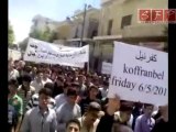 مظاهرات ادلب كفر نبل 6-5-2011