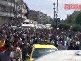 حمص تشييع جثمان الشهيد محمود سويد يوم السبت 7-5-2011