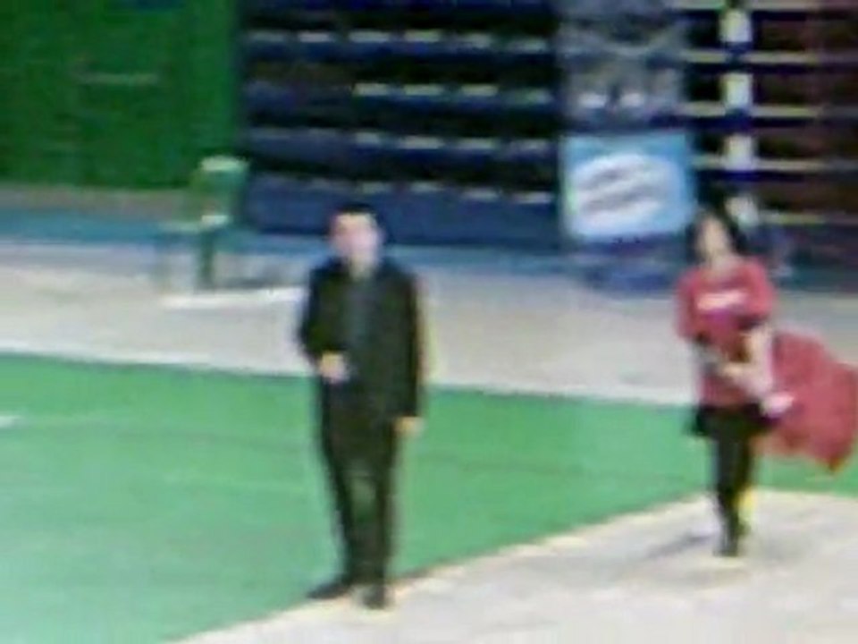 Armstrong 18 janvier mi temps Match basket ST AMAND NAMUR