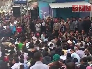 بيان شباب الرستن اثناء الاعتصام 13-5-2011