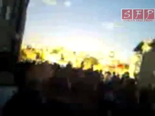 أهالي برزة يطالبون بإسقاط النظام 13-05-2011