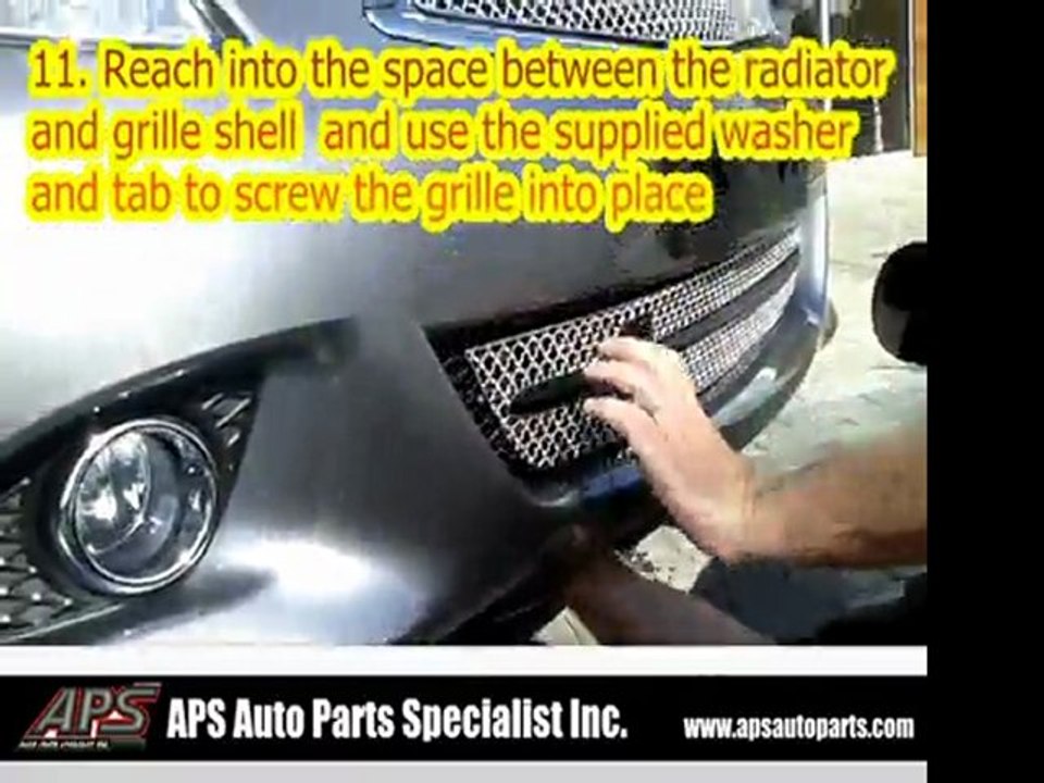 How to Install APS EZ wire mesh grille on 2011-2012 Infiniti G25