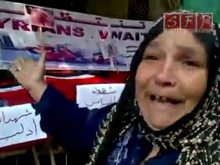 أم مصرية حرة تدعي على بشار المجرم 15-5-2011