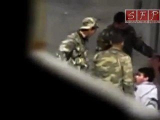 ضرب وحشي للشعب السوري من قبل الشبيحة