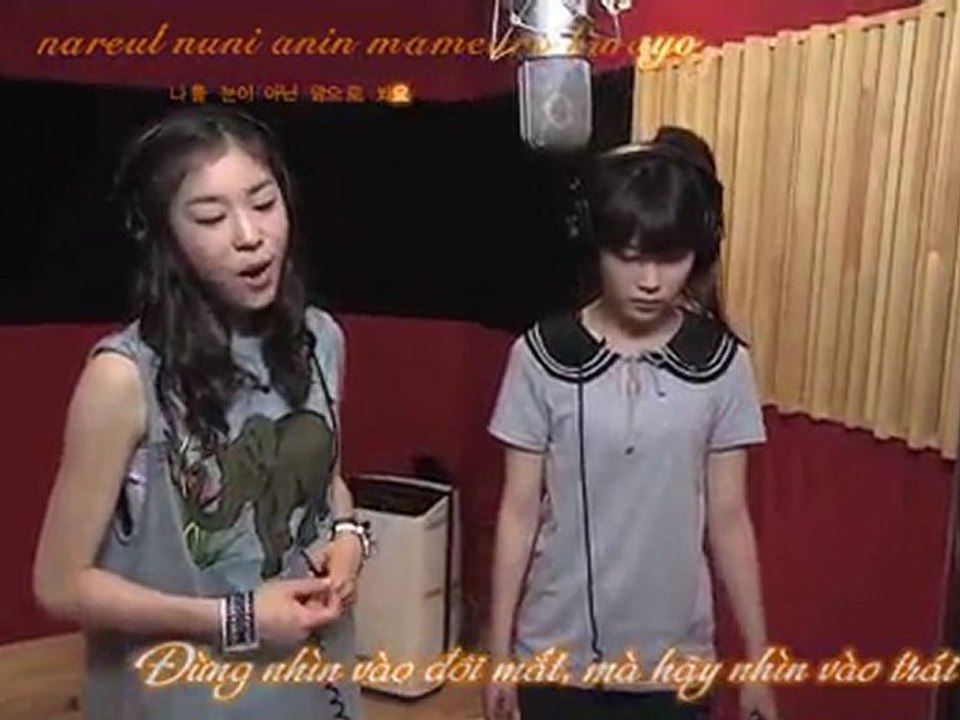 {TVfXQVN's Karaoke + Vietsub} Kim Yuna & IU - Ice Flower [Kiss and Cry Theme Song]