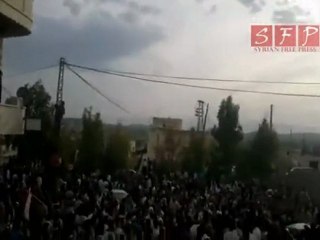 مظاهرات منطقة جبل الزاوية 20-5-2011