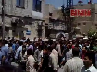 تشييع الشهيد زهير القاضي قتل برصاص قناصة الامن 22-5-201