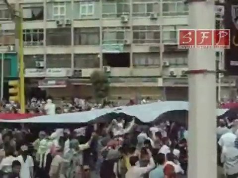 حماة أبي الفداء اعتصام ساحة العاصي 27-5-2011