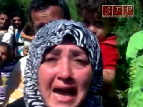 أهالي جسر الشغور النازحين 8-6-2011 مؤثر