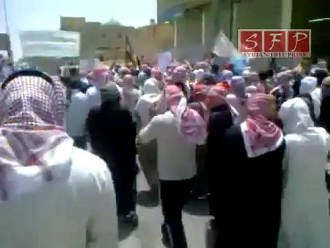 الطبقة مظاهرات جمعة العشائر 10-6-2011