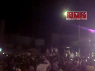 مظاهرات حماة المسائية منطقة الحاضر 13-6-2011