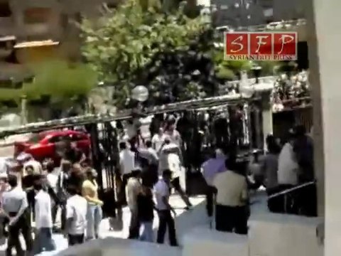 بدء المظاهرة في جامع الحسن - دمشق، جمعة صالح العلي 17-6-2011