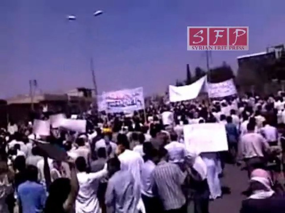 مظاهرات حمص  دير بعلبة جمعة الشرفاء 17-6-2011