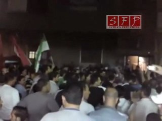 فيديو مظاهرة مسائية في حي بابا عمرو ردا على الخطاب 20 6 2011