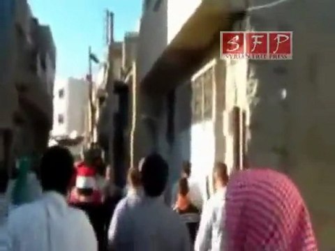 مظاهرات مدينة إدلب ردا على خطاب رئيس العصابة 20-6-2011
