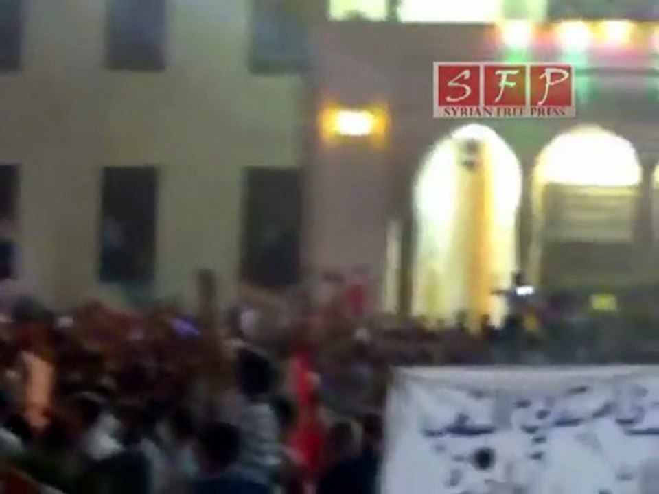 مظاهرة مسائية حماة ياالله مالنا غيرك 19-6-2011