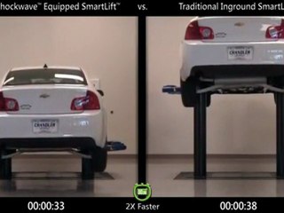 Shockwave por Rotary Lift Equipado en Smarlift - Chevy Malibu.flv
