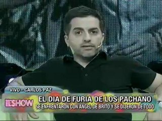 en Este es el Show, Sofía Pachano contra Angel de Brito sin motivos coherentes