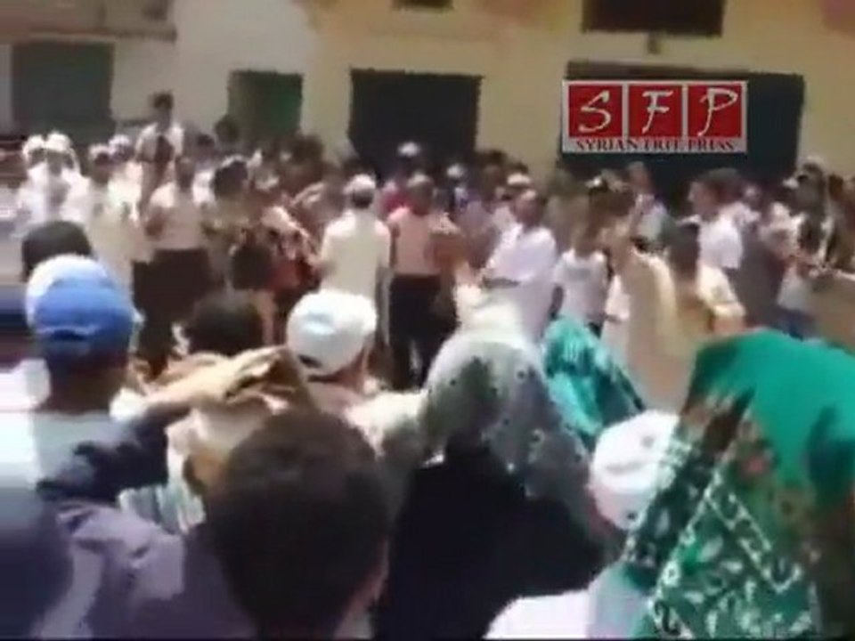 مظاهرة في المغرب نصرة للشعب السوري ضد بشار الأسد 24-6-2011