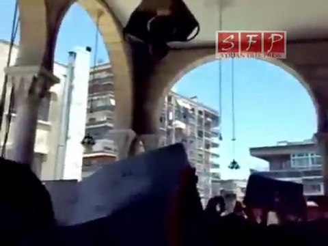 ‫دمشق الميدان جامع الحسن جمعة ارحل 1-7-2011