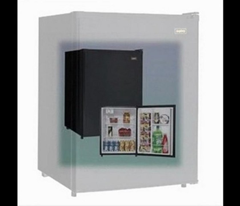 Sanyo SR-2410K 2.4-Cu-Ft Mid-Size Refrigerator, Black