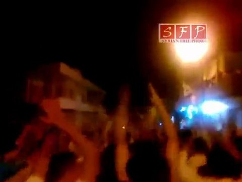 حماه - كفرزيتا مظاهرة مسائية نصرة لحماه 5-7-2011