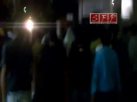 درعا-حي السد مظاهرة ليلية في 12-7-2011