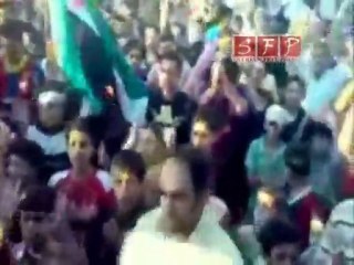 إدلب جبل الزاوية مظاهره في قرية كنصفرة 13-7-2011