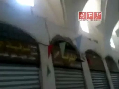 حمص مدينة اشباح اضراب عام 17-7-2011