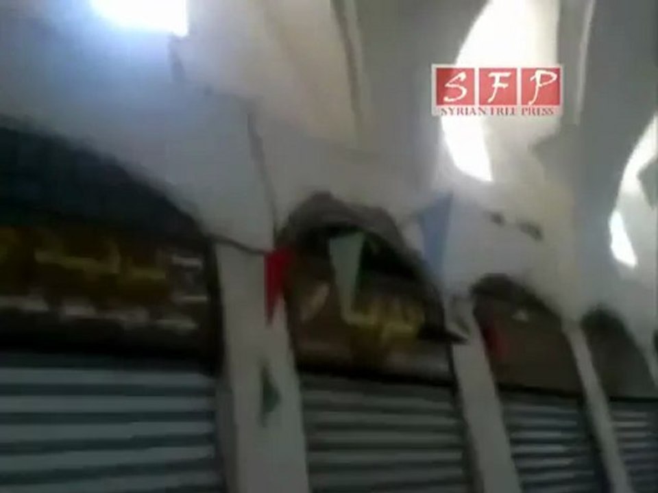 حمص مدينة اشباح اضراب عام 17-7-2011