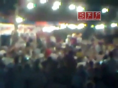 دمشق القابون طفل ينشد كلمات الشهيد ابراهيم قاشوش 17 7 2011