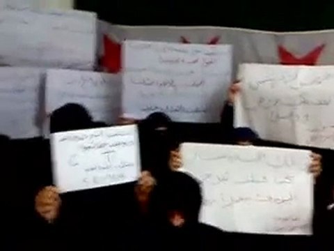 فري برس دمشق حي القابون بيان لحرائر دمشق في حي القابون 5 12 2011