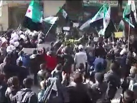 فري برس ريف دمشق سقبا مظاهرة طلابية رااائعة 5 12 2011 ج3