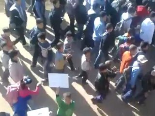 فري برس   درعا  المسيفرة مظاهرة طلابية في 6 12 2011