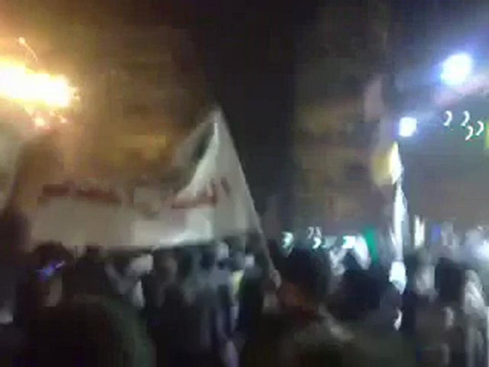 فري برس   ريف دمشق زملكا مظاهرة مسائية حاشدة نصرة لحمص 6 12 2011 ج6