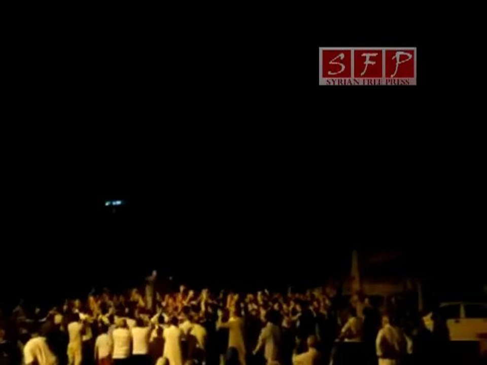 حمص  الإنشاءات - مظاهرة مسائية نصرة باب السباع 23-7-2011