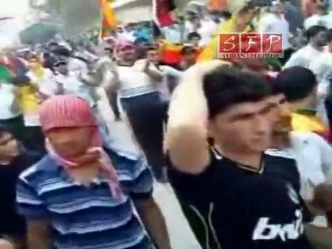 مظاهرة القامشلي جمعة احفاد خالد 22-7-2011