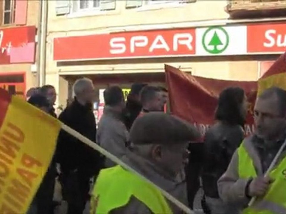 Sarkozi à Pamiers  Manifestation du 17.01.2012 n1