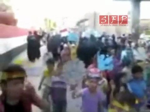 معضمية الشام الأحرار ينتفضون نصرة للمدن المحاصرة 27-7-2011