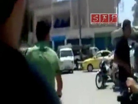 إدلب بنش - اضراب عام نصرة لحماه و الدير 31-7-2011